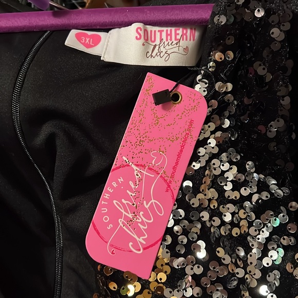 Southern Fried Chics Sequin Dress 3XL - Picture 5 of 6